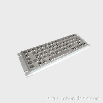 Braille Metal Keyboard ma le Pad Touch